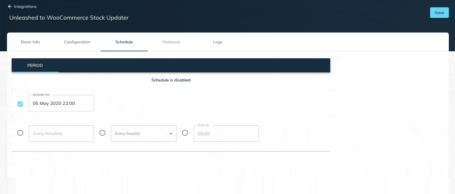 Edit Workflow - Schedule Recurrence