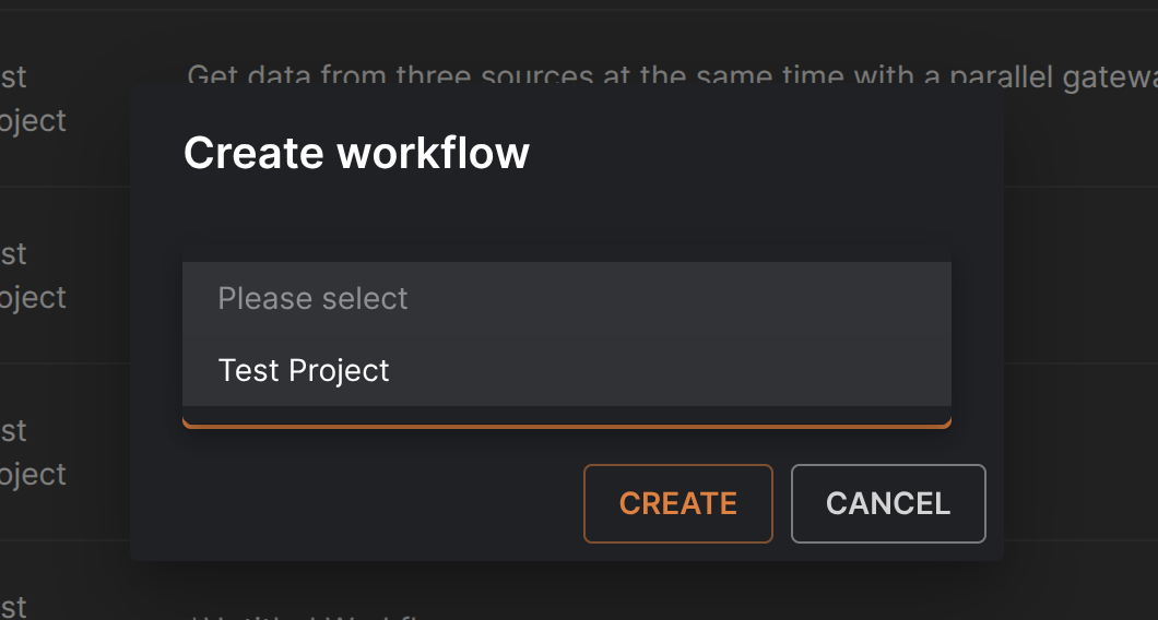 Projects - Choose your project